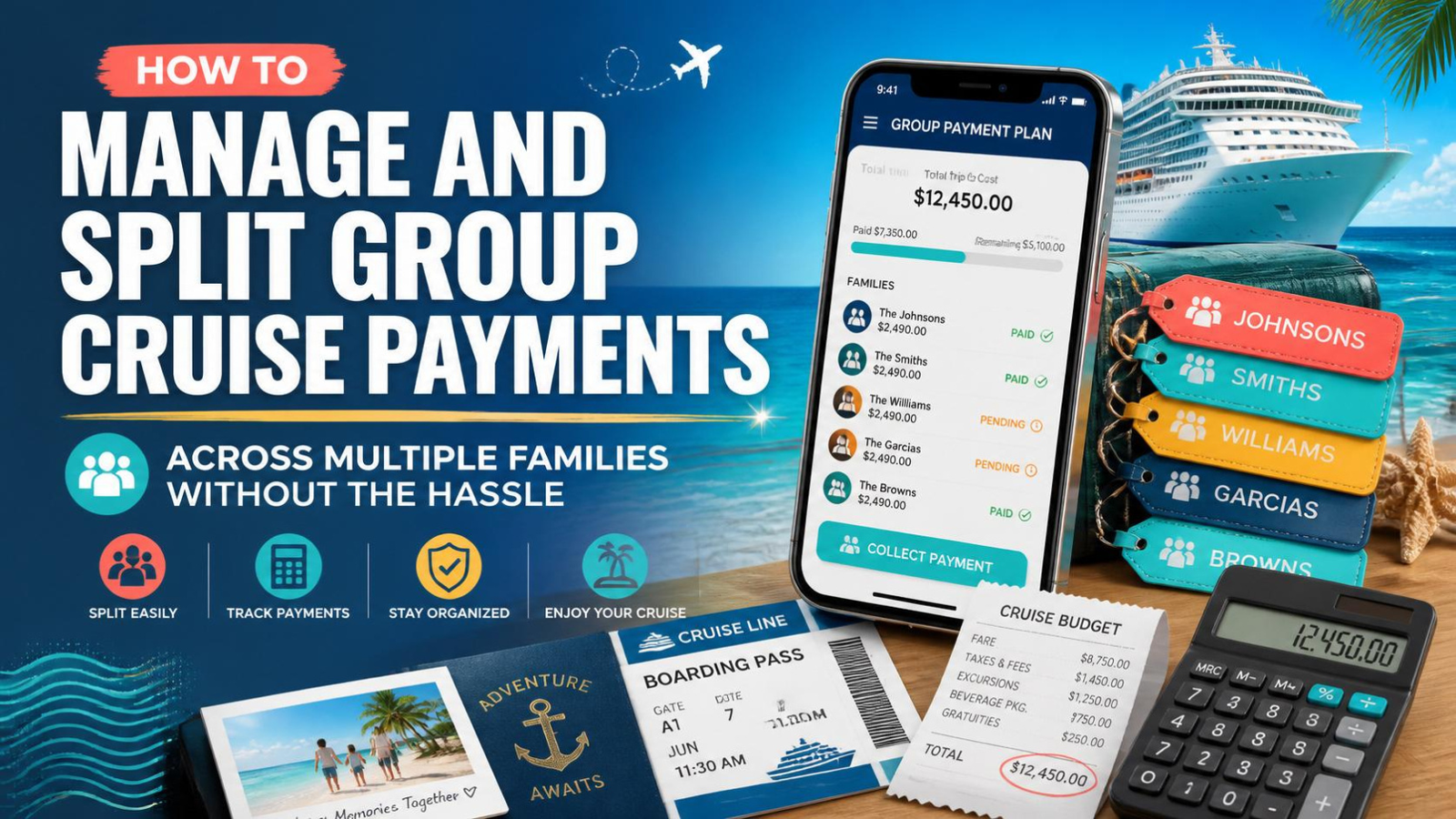 How to Manage and Split Group Cruise Payments Across Multiple Families