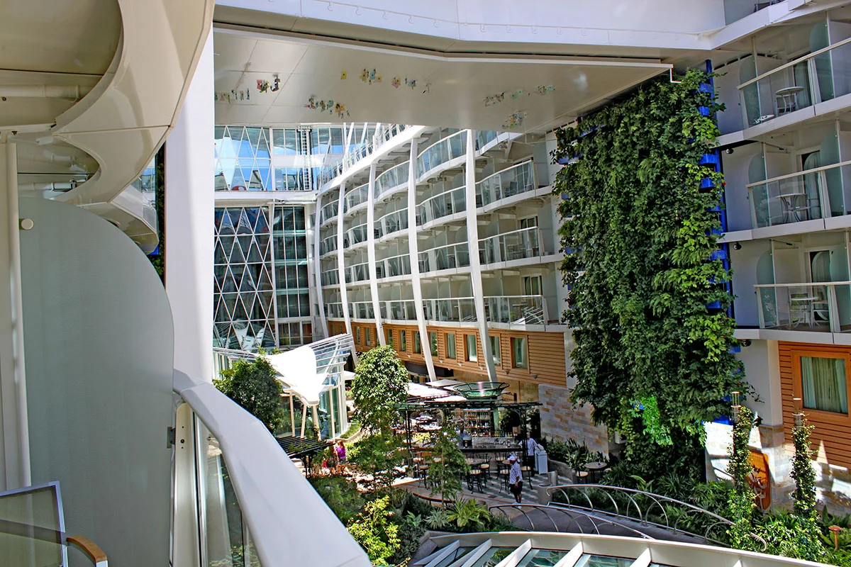 pros and cons of a Central Park balcony on an Oasis-class Royal Caribbean ship