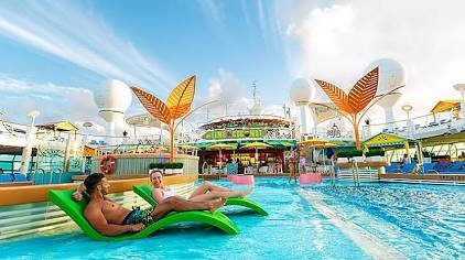 Today's cruise decks range from high-energy waterparks to serene, resort-style retreats.. Source: Royal Caribbean Cruises