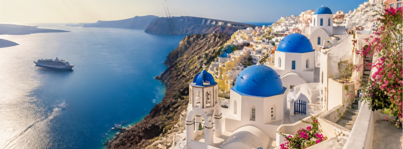 Take a Cable Car Up the Caldera in Santorini (Greece)