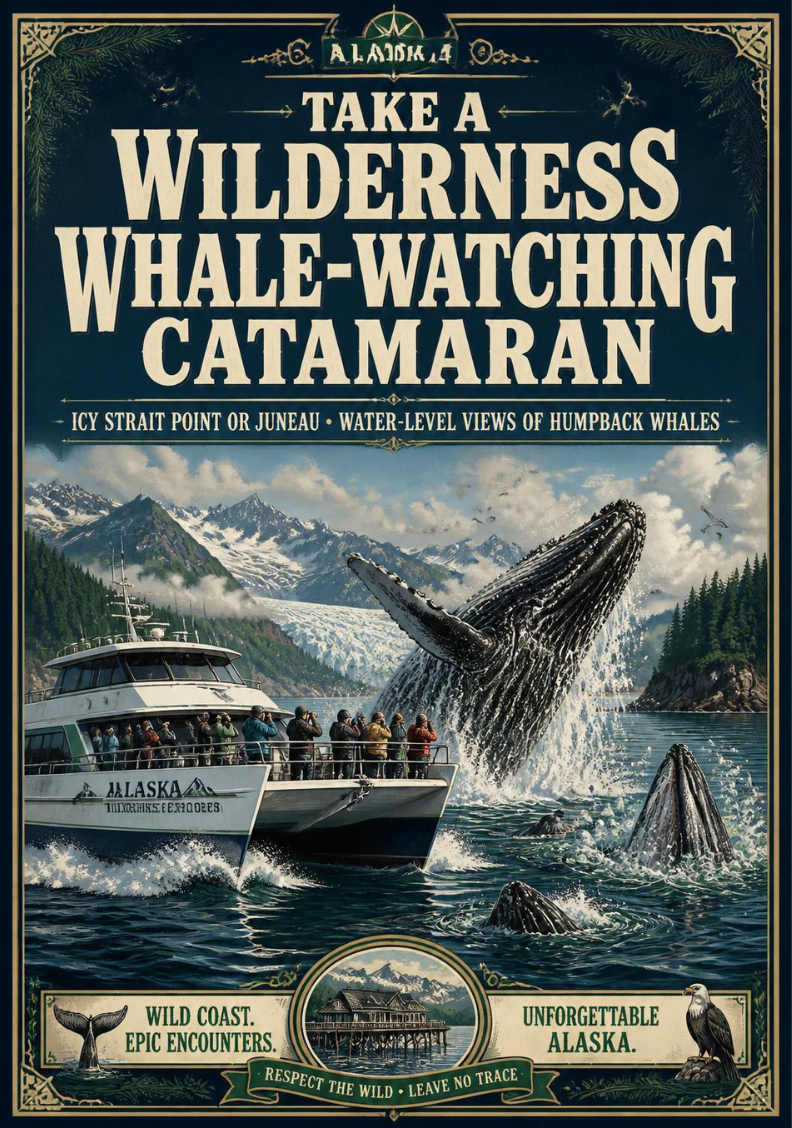 Take a Wilderness Whale-Watching Catamaran (Icy Strait Point or Juneau)