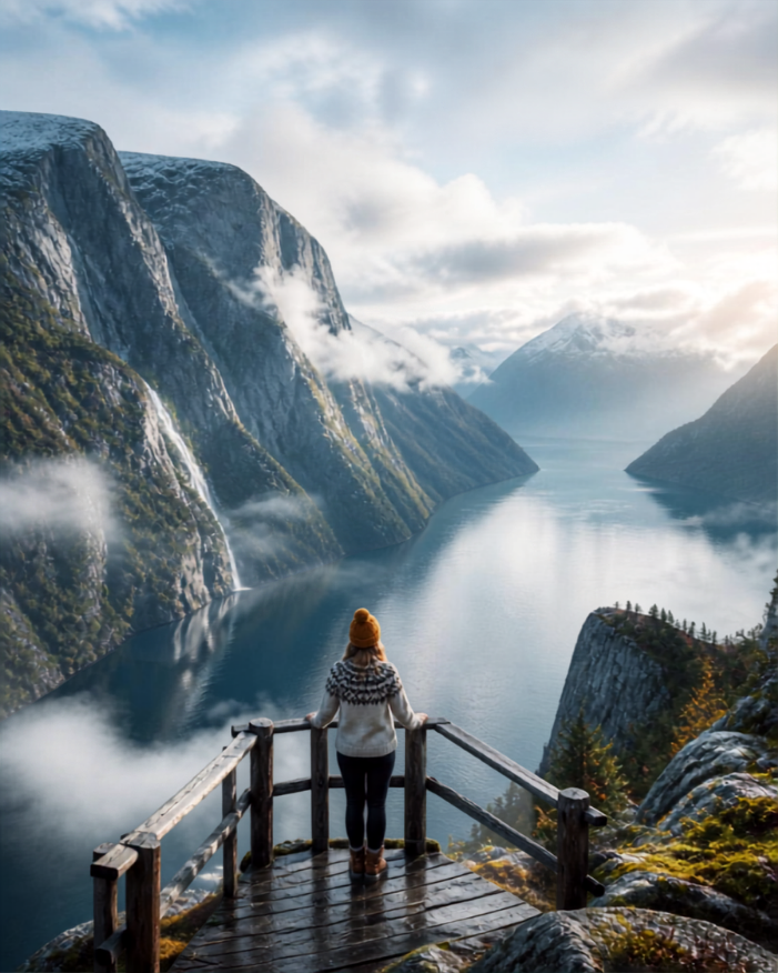 peaceful and centered entirely around the outdoors—a philosophy Norwegians call friluftsliv.